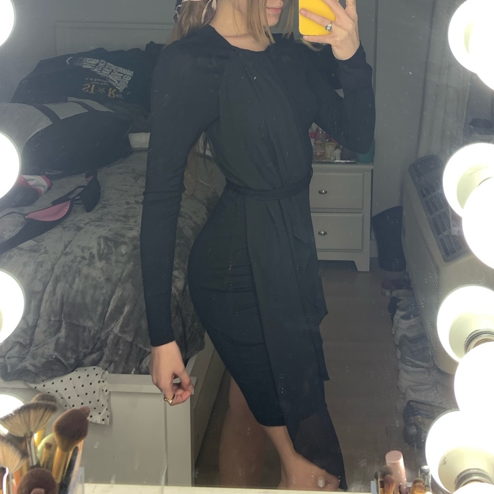 bebe black dress